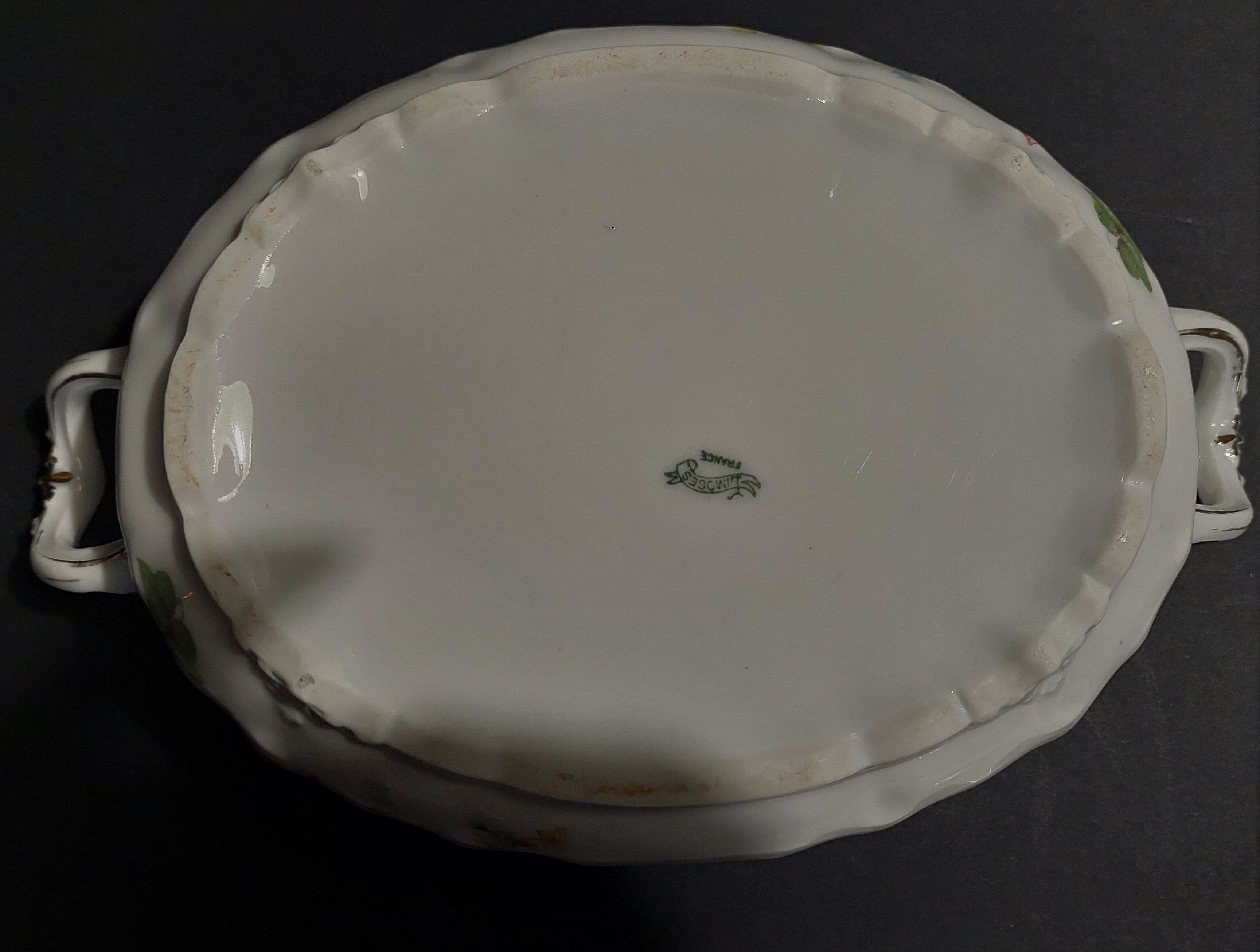 Vegetable soup tureen porcelain Limoges early twentieth century