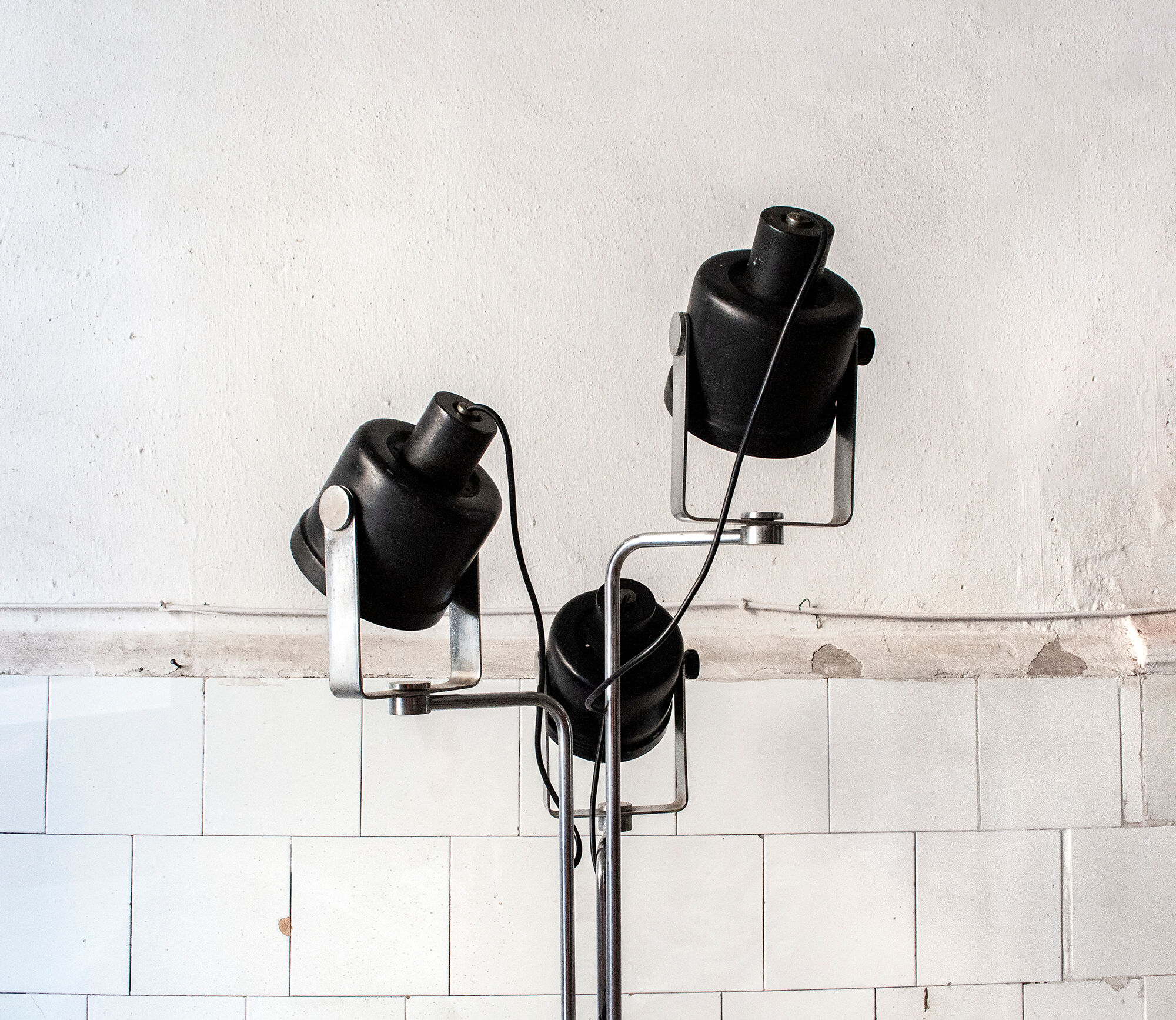 Floor lamp three lights by Luci Milano Anni '70