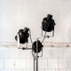 Floor lamp three lights by Luci Milano Anni '70