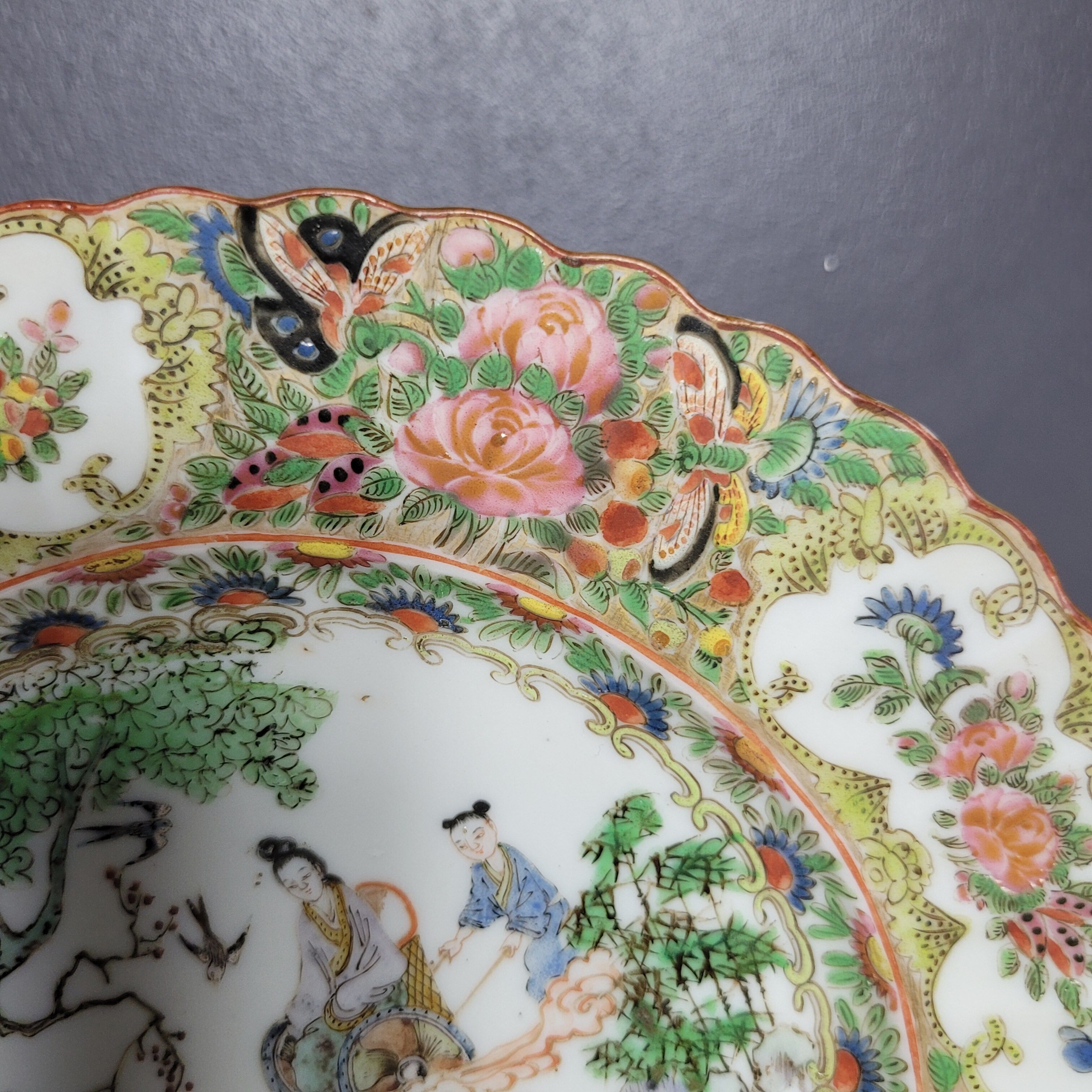 Chinese plate Canton porcelain