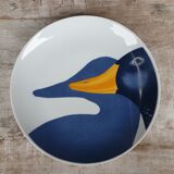 Service 6 plates porcelain ducks
