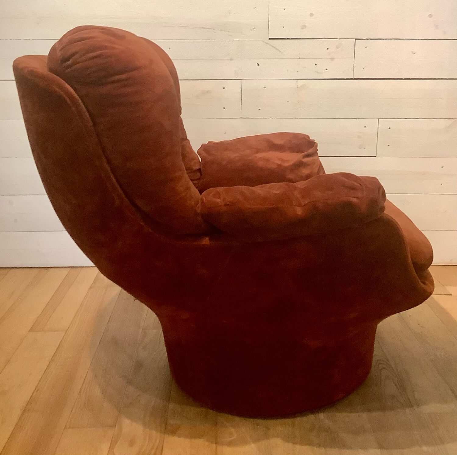 Velvet karate armchair by Michel Cadestin for Airborne