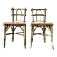 Pair of 19th century Faux Bamboo Parlor Chairs by Thonet