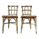 Pair of 19th century Faux Bamboo Parlor Chairs by Thonet