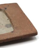 Rectangular dish in stoneware by Gustave Tiffoche, 1960s ceramics.