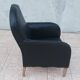 Art Deco armchair in leather