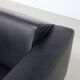 Fauteuil lounge en cuir et chrome par Molinari, 1990s