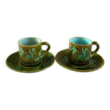 2 bamboo-decorated slushie cups