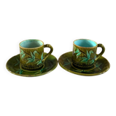 2 bamboo-decorated slushie cups