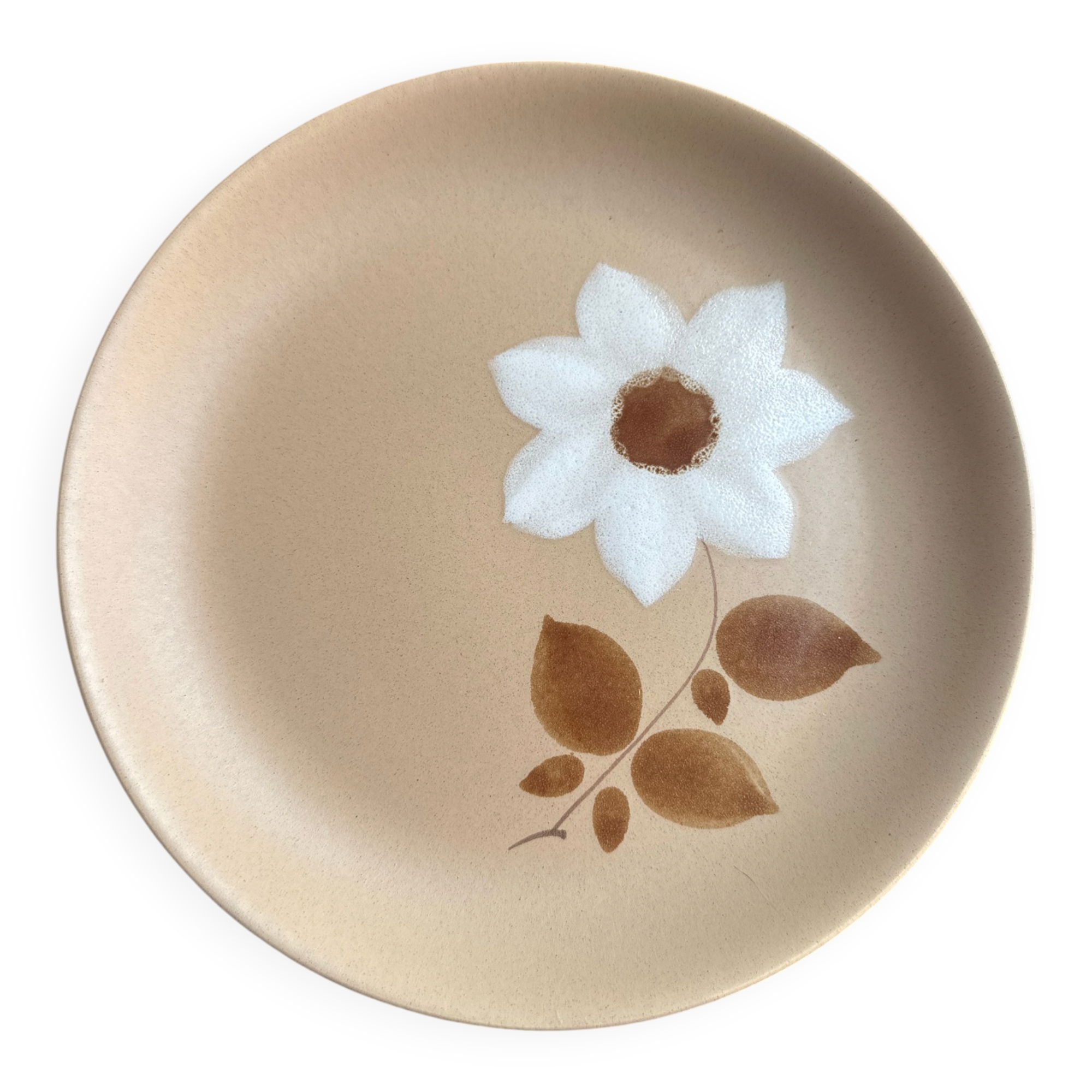Handmade stoneware plate