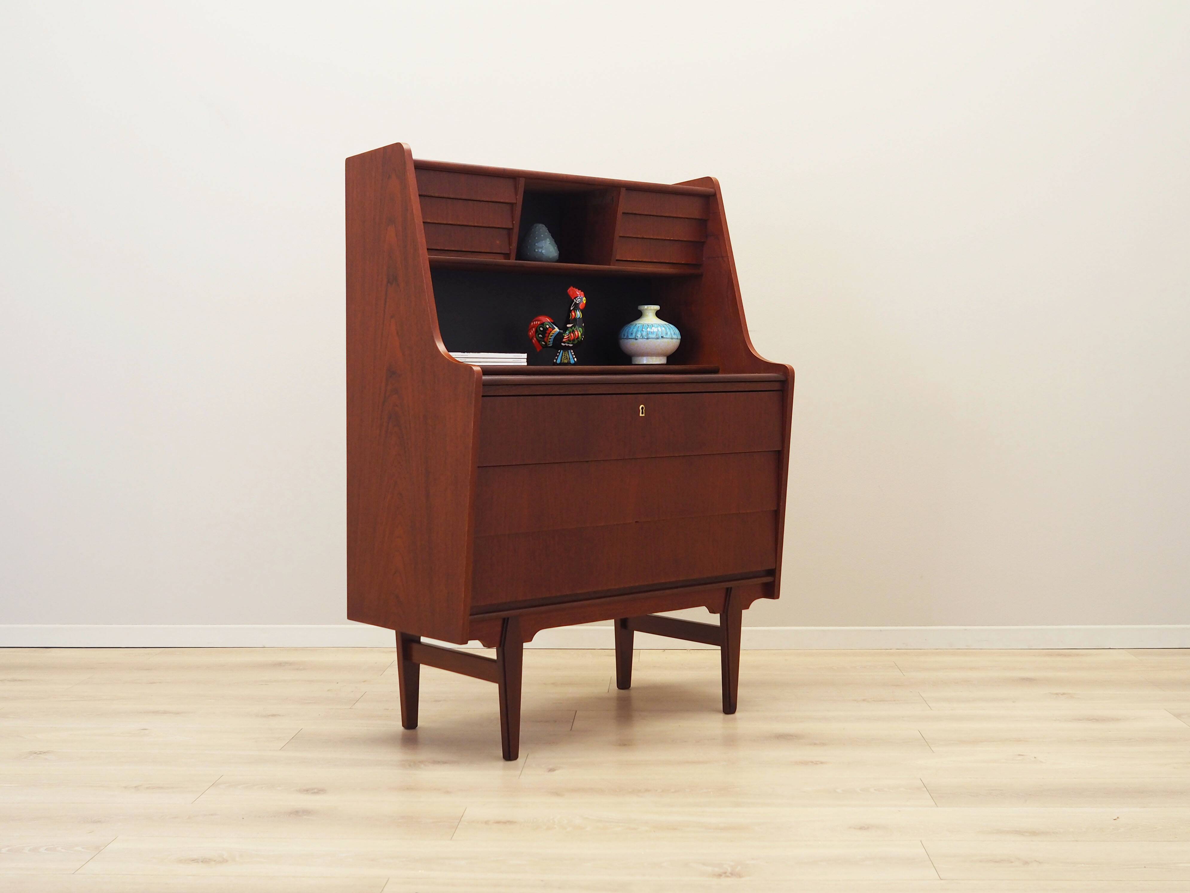 Teak secretary, Danish design, 1970s, production: Denmark