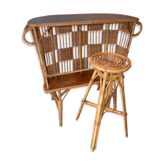 Rattan bar and this chair