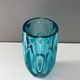 Sklo Union Vase, Rudolf Schrötter, Rosice Bullit Lens, Turquoise, Vintage Interior