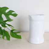 Water pitcher, white ceramic, 1940s vintage French