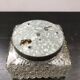 Ancient Applied Brush Glass Moulded Glass - Vintage Metal Support