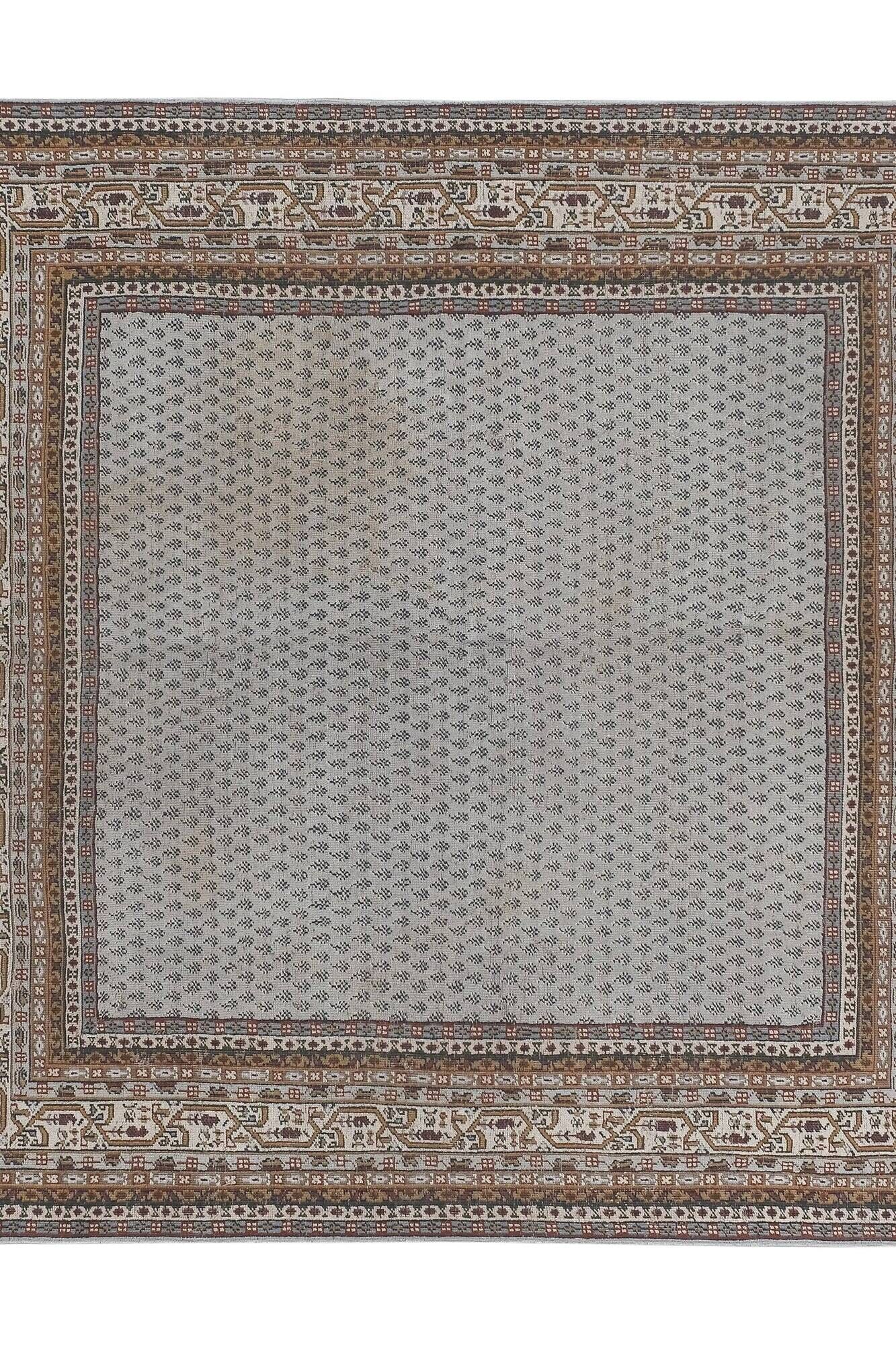 Vintage handmade Turkish rug 240x252 cm
