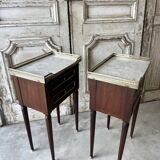 Pair of Louis XVI style bedside tables