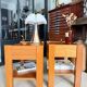 Vintage Simat bedside tables in elm – 1970