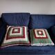 Retro crochet cushions