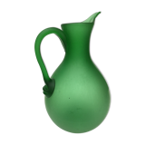 Pitcher green translucent glass paste
