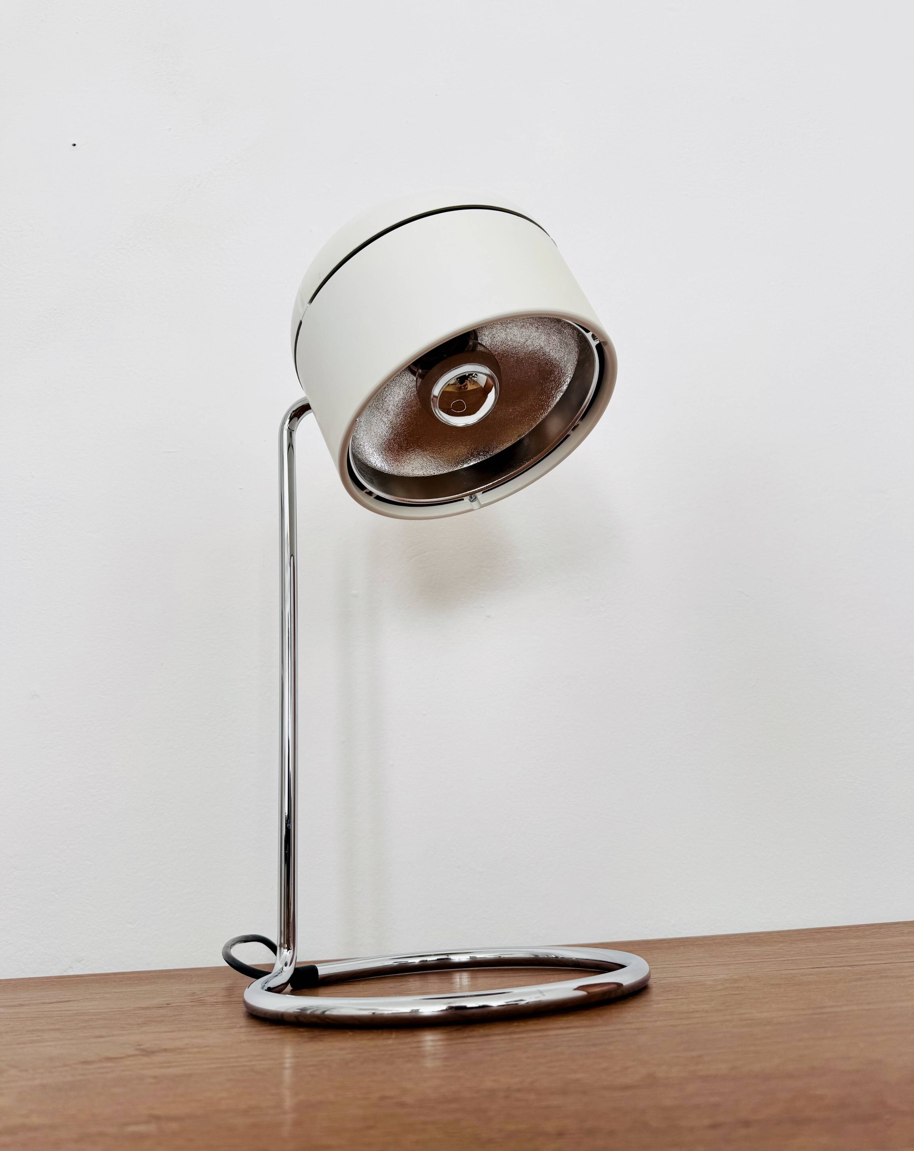 1 of 2 Adjustable Space Age Spot Table Lamps by Arnold Berges for Staff