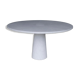 Eros round dining table in white Carrara marble, Italy, 70s in