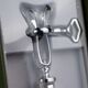 Christofle silver-plated leg of lamb fork — as new condition