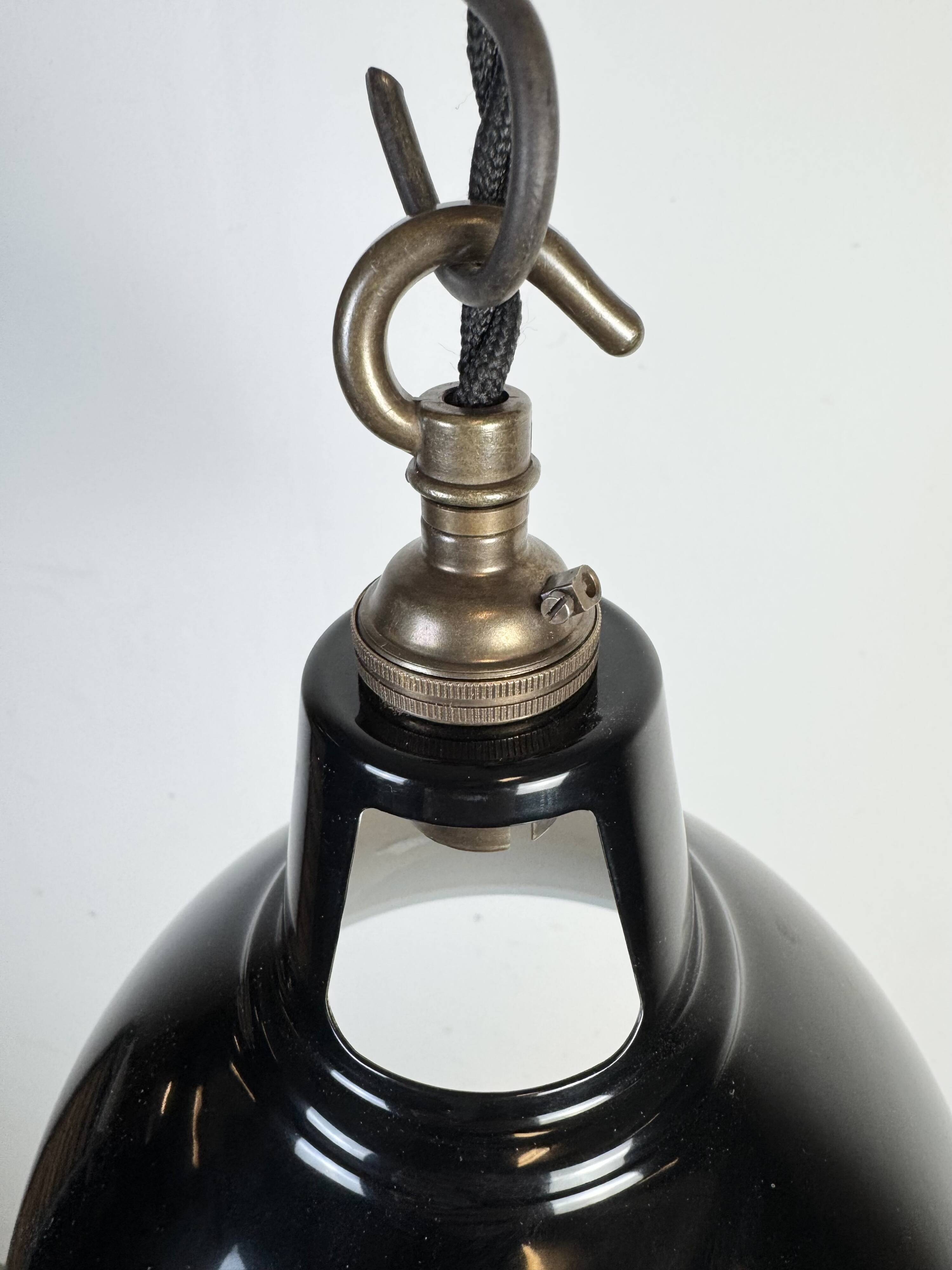 Vintage Industrial Black Painted Pendant Lamp