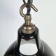 Vintage Industrial Black Painted Pendant Lamp