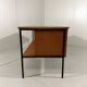 Independent teak and black steel desk by Günter Renkel, 1960s.