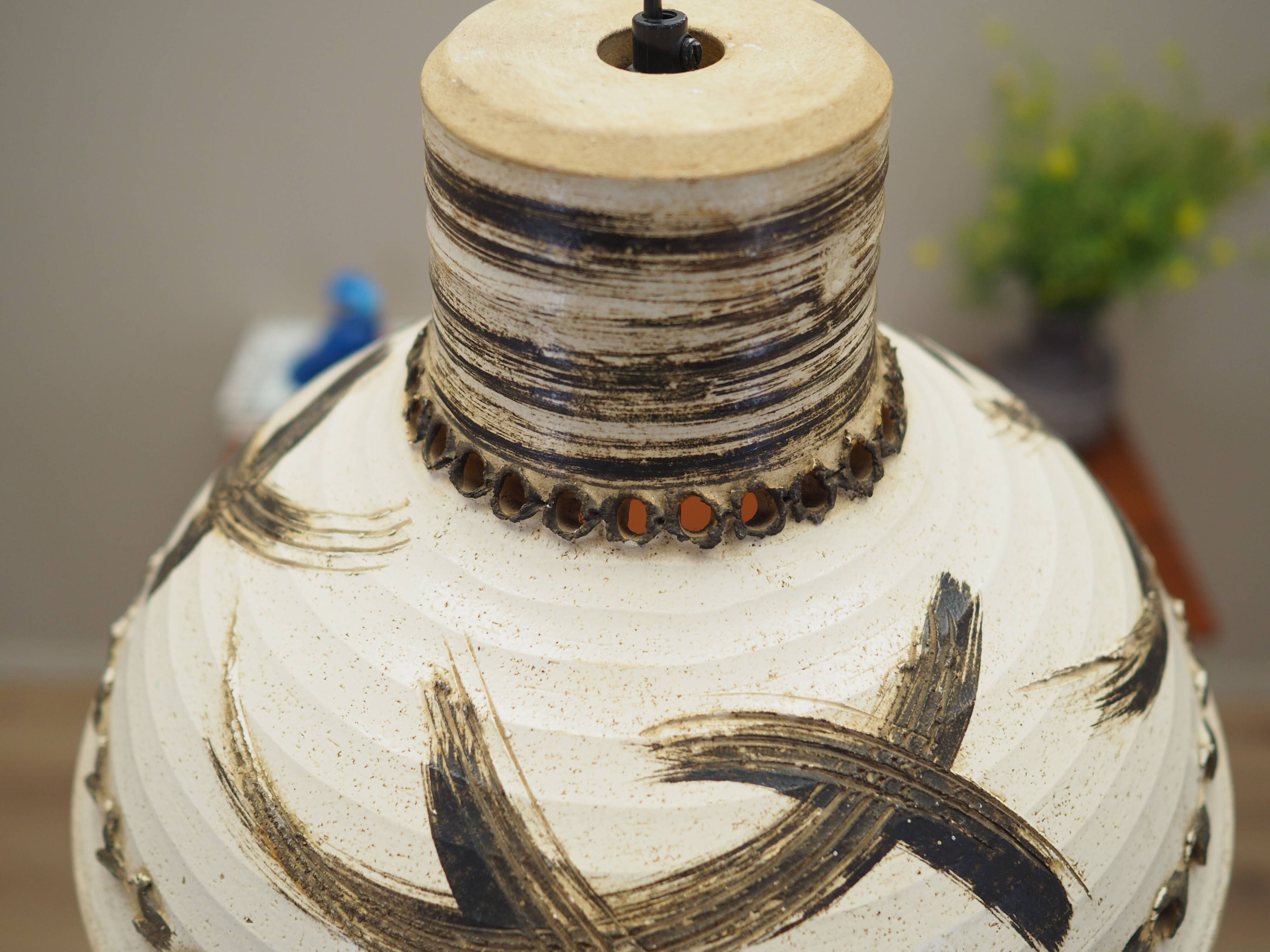 Ceramic lamp, Danish design, 1960s, production: Denmark