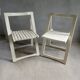Pair of wooden folding chairs from the 60s