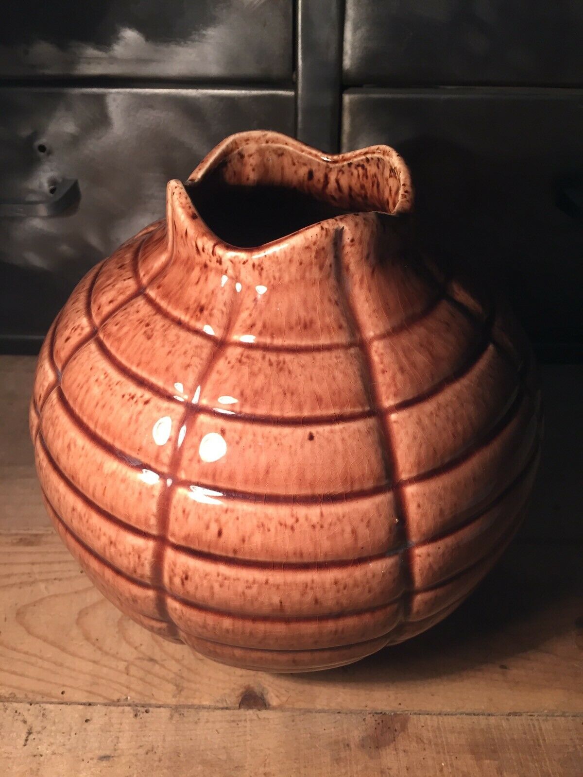 Vase en céramique signé Elgé