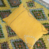Oreiller en soie cactus marocain