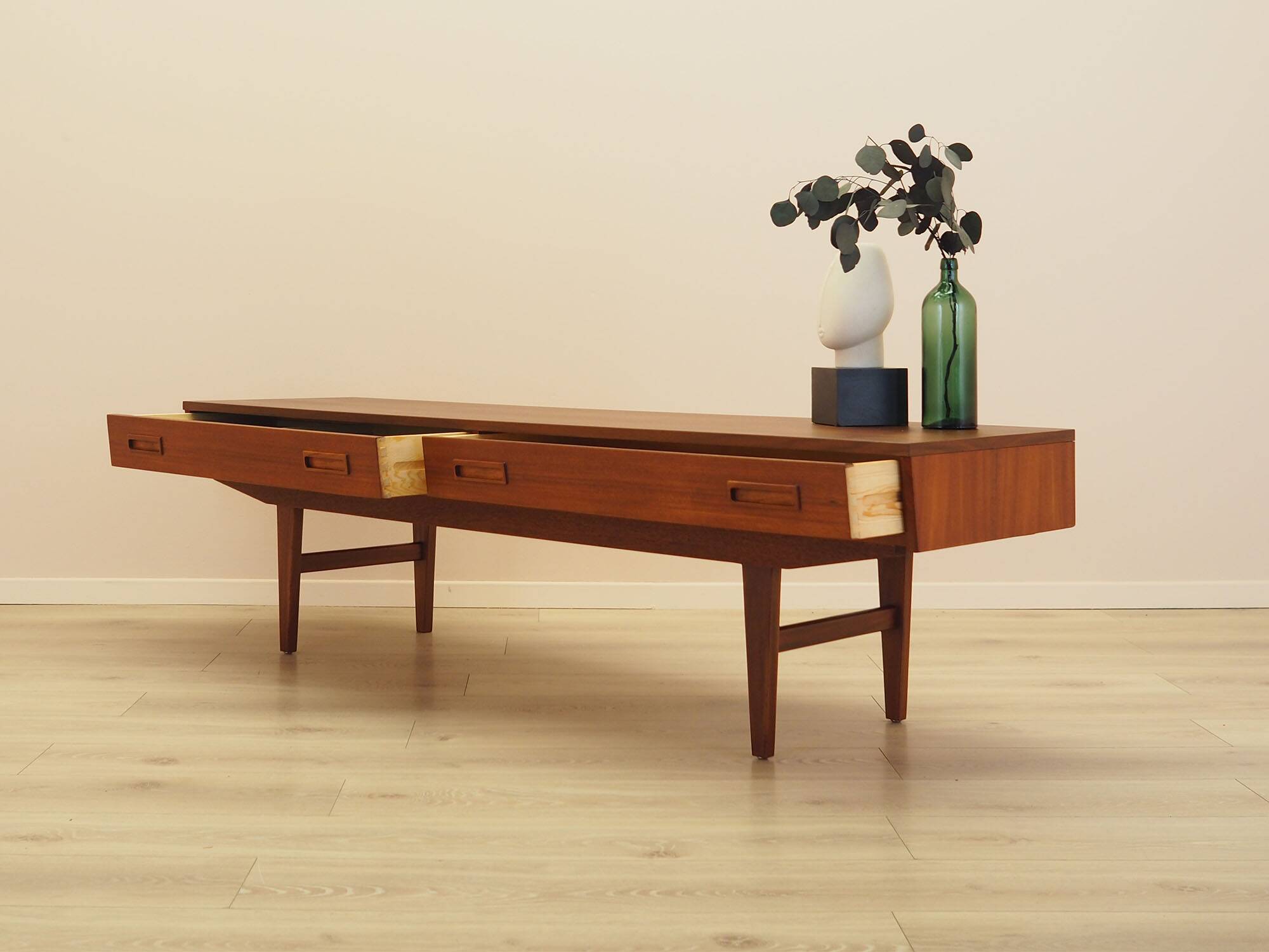 Teak lowboard, Danish design, 1960s, made in Denmark