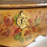 Mahogany Sewing Table with Brass Details, 1890s