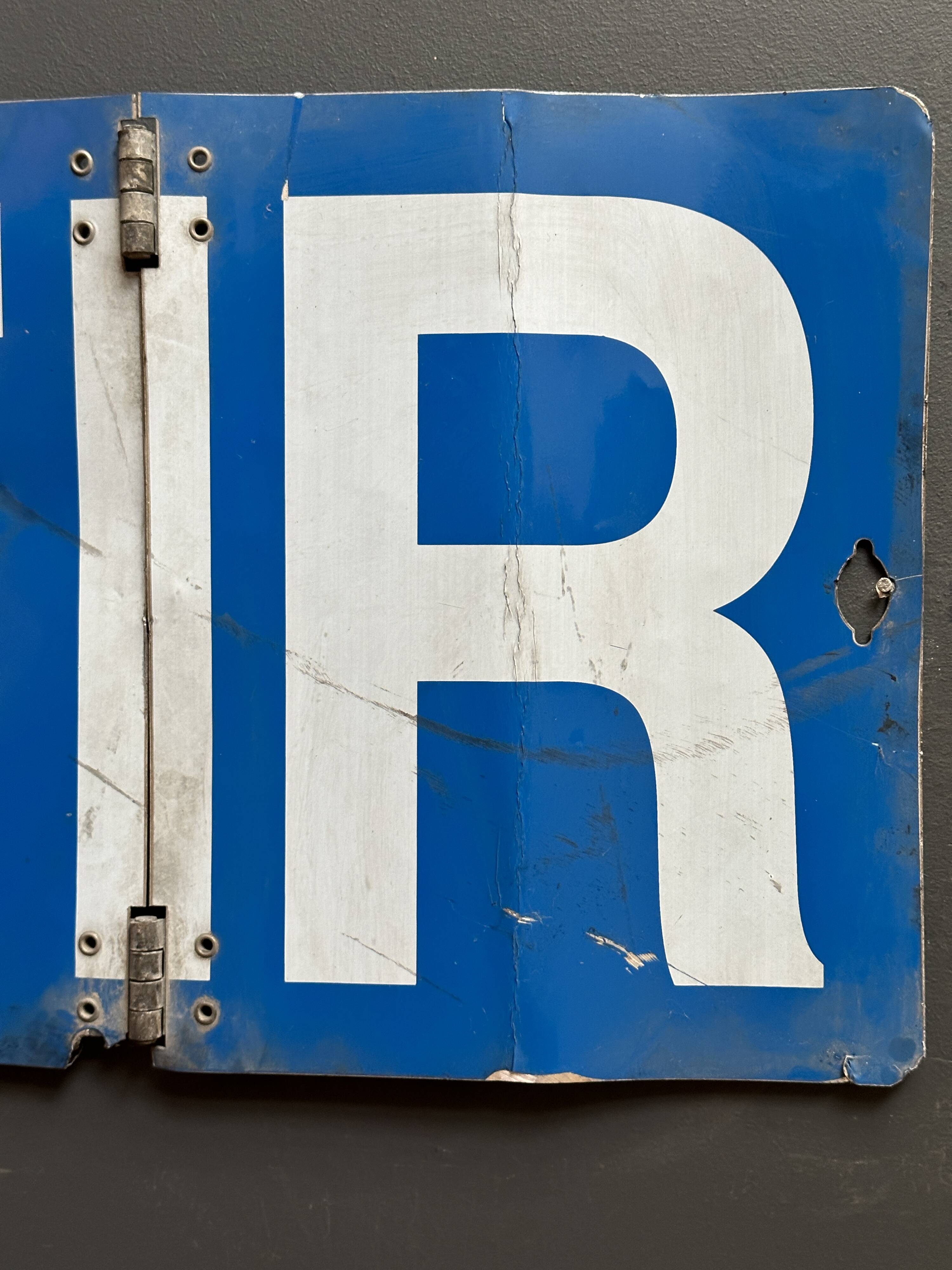 Tir truck plate vintage european industrial metal signs decoration man cave