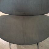 Set of two grey design chairs