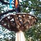 Muller brothers Luneville brass chandelier 1920/1930