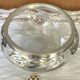 Art Nouveau crystal and silver-plated metal bowl and salad bowl, 1900