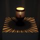 Vintage wooden lattice accent lamp