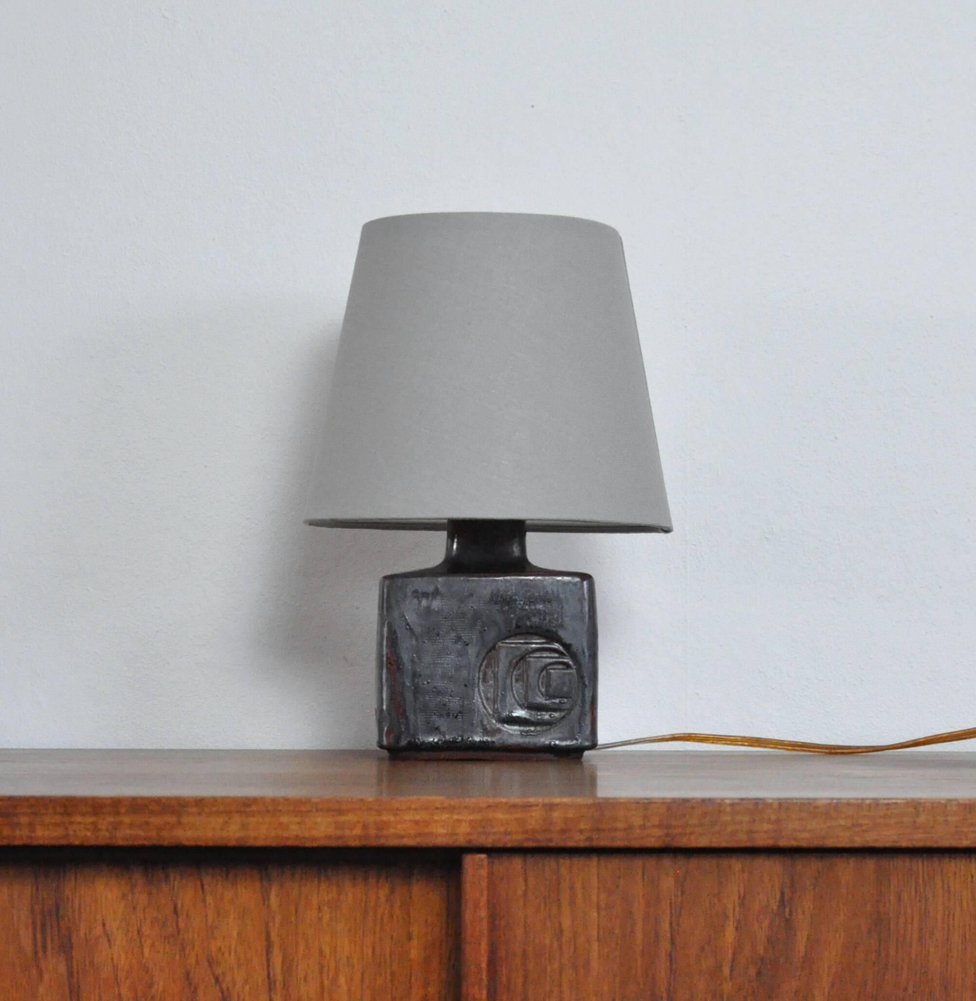 Glazed Stoneware Table Lamp by Desiree Stentøj, Denmark
