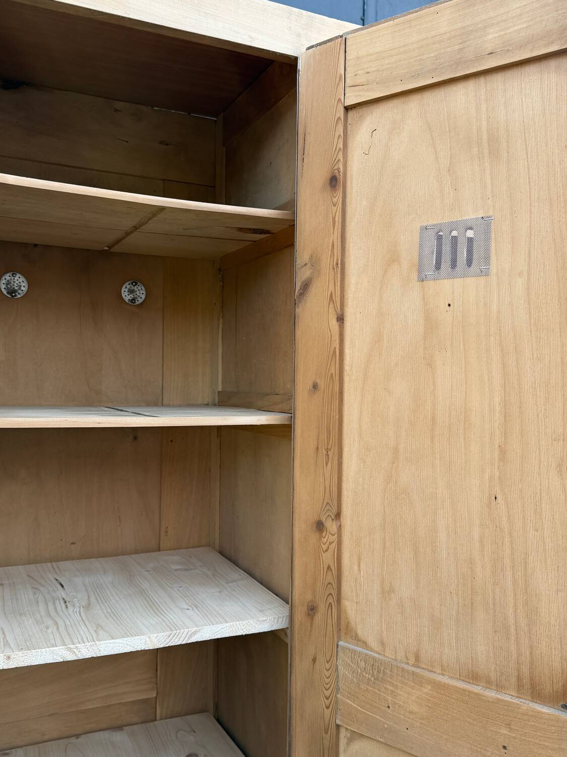 Vintage wooden wardrobe from 1940.