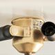 Solist table lamp in metal, brass and opal glass IKEA, 1990