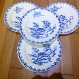 4 flat plates Gien Chardons (4)
