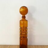 Amber carafe from Empoli from the 1960s - Quatrefoil