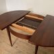 Vintage Scandinavian round table in Rio rosewood