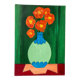 Bouquet of flowers oil on canvas signed