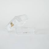 Crystal box, lead glass, Italian design, 1970s, manufacturer: Primavera di