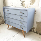 Commode vintage bleue